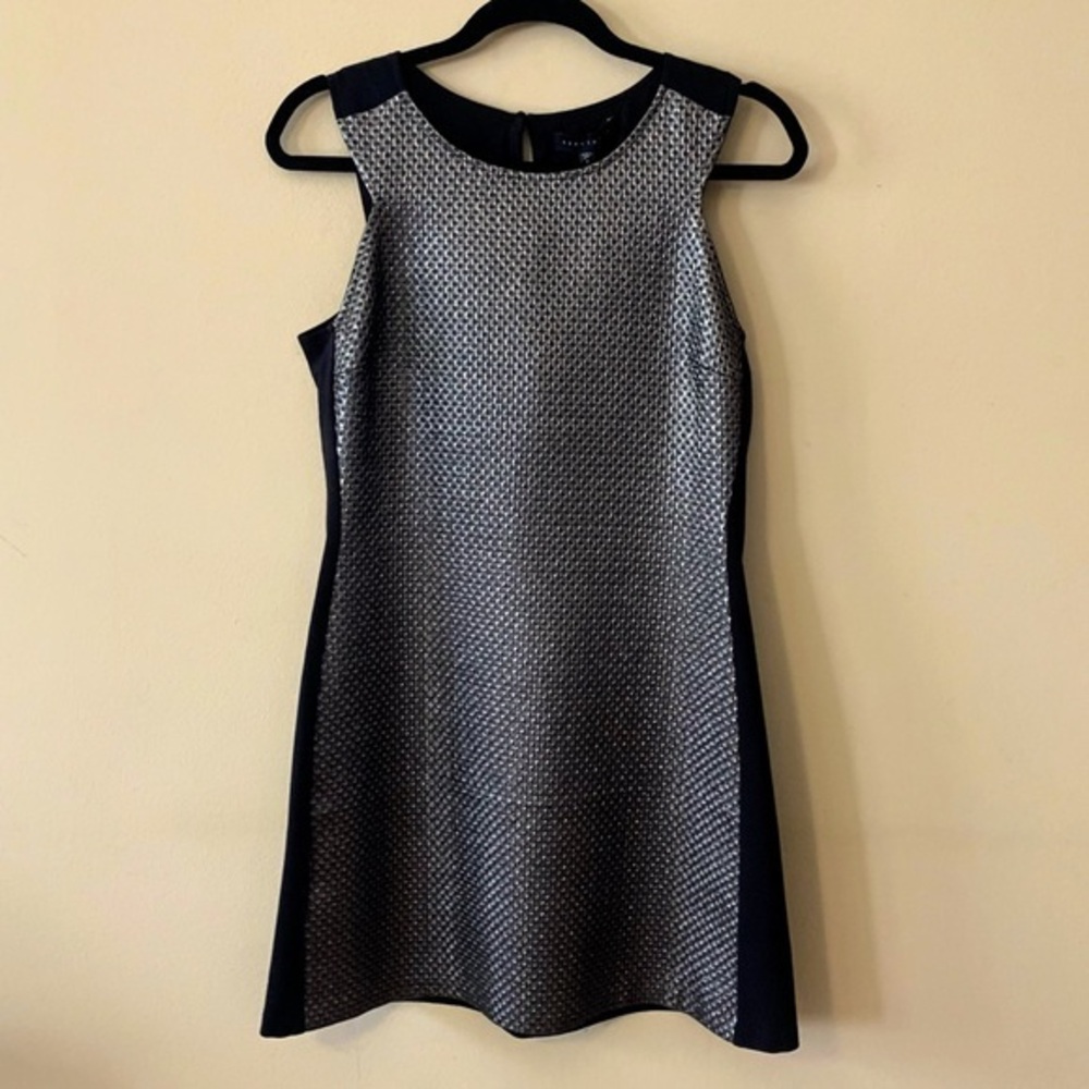 Sanctuary Black Metallic Cutout Skater Dress – Size S